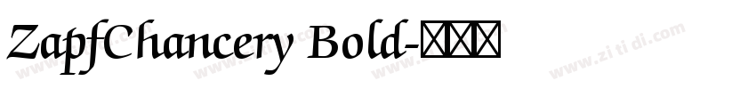 ZapfChancery Bold字体转换